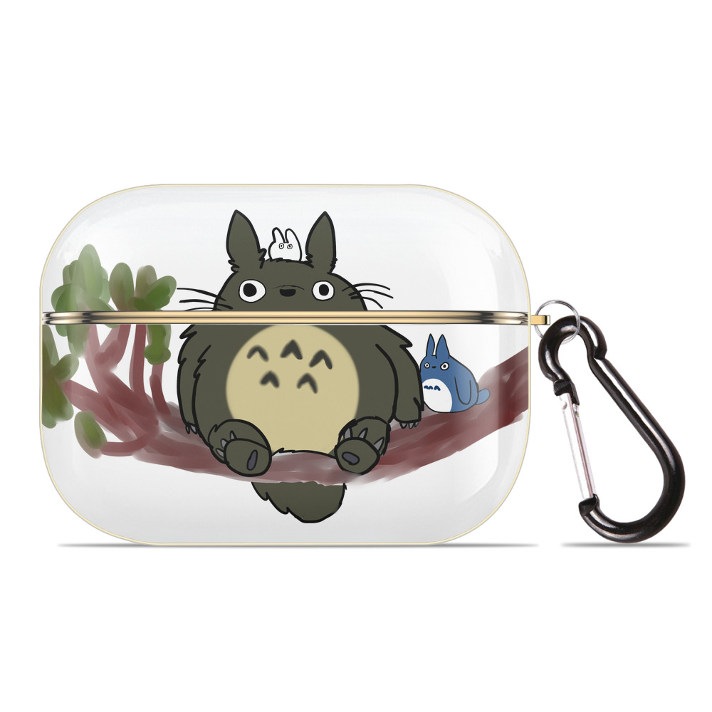 （画像用） となりのトトロ 草壁メイ 草壁サツキ My Neighbor Totoro Satsuki Kusakabe Mei Kusakabe 【AirPods Pro用】ハードシェル保護ケース｜耐衝撃・防指紋・カラビナ付き商品仕様