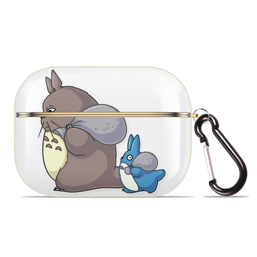 （画像用） となりのトトロ 草壁メイ 草壁サツキ My Neighbor Totoro Satsuki Kusakabe Mei Kusakabe 【AirPods Pro用】ハードシェル保護ケース｜耐衝撃・防指紋・カラビナ付き商品仕様
