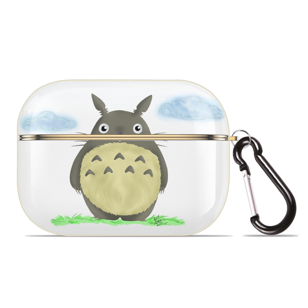 （画像用） となりのトトロ 草壁メイ 草壁サツキ My Neighbor Totoro Satsuki Kusakabe Mei Kusakabe 【AirPods Pro用】ハードシェル保護ケース｜耐衝撃・防指紋・カラビナ付き商品仕様