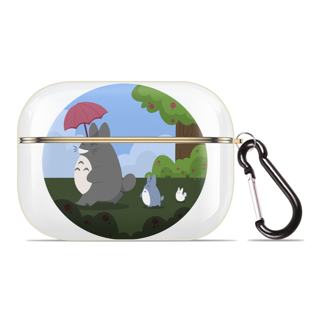 （画像用） となりのトトロ 草壁メイ 草壁サツキ My Neighbor Totoro Satsuki Kusakabe Mei Kusakabe 【AirPods Pro用】ハードシェル保護ケース｜耐衝撃・防指紋・カラビナ付き商品仕様