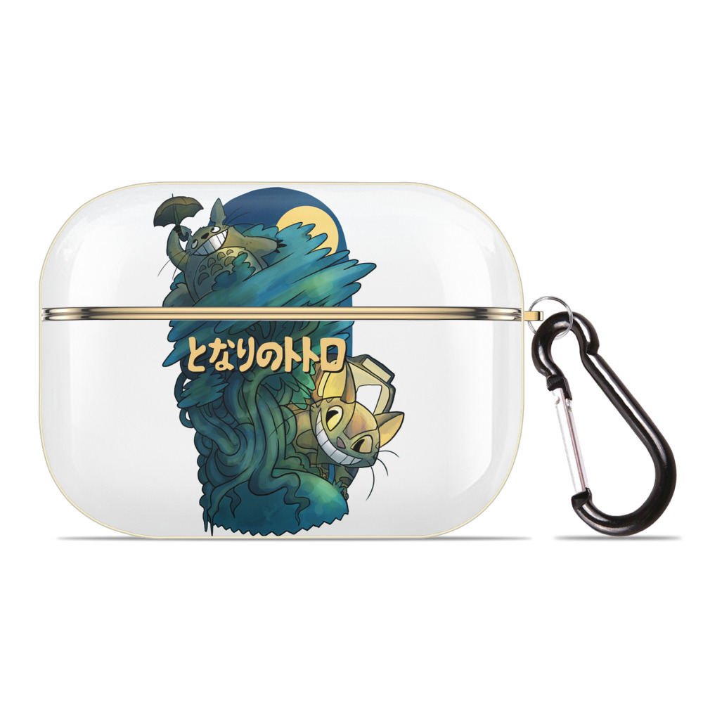 （画像用） となりのトトロ 草壁メイ 草壁サツキ My Neighbor Totoro Satsuki Kusakabe Mei Kusakabe 【AirPods Pro用】ハードシェル保護ケース｜耐衝撃・防指紋・カラビナ付き商品仕様
