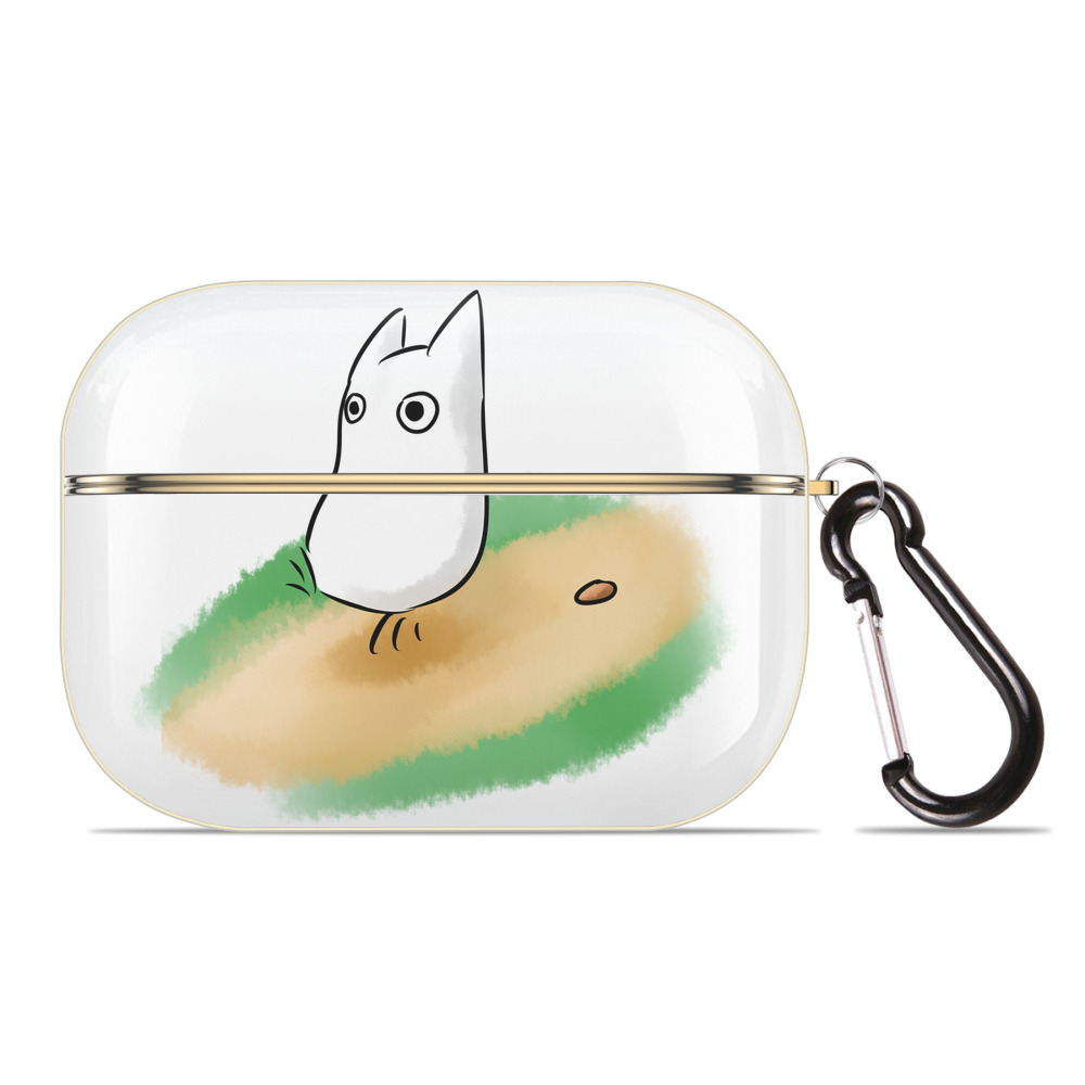 （画像用） となりのトトロ 草壁メイ 草壁サツキ My Neighbor Totoro Satsuki Kusakabe Mei Kusakabe 【AirPods Pro用】ハードシェル保護ケース｜耐衝撃・防指紋・カラビナ付き商品仕様