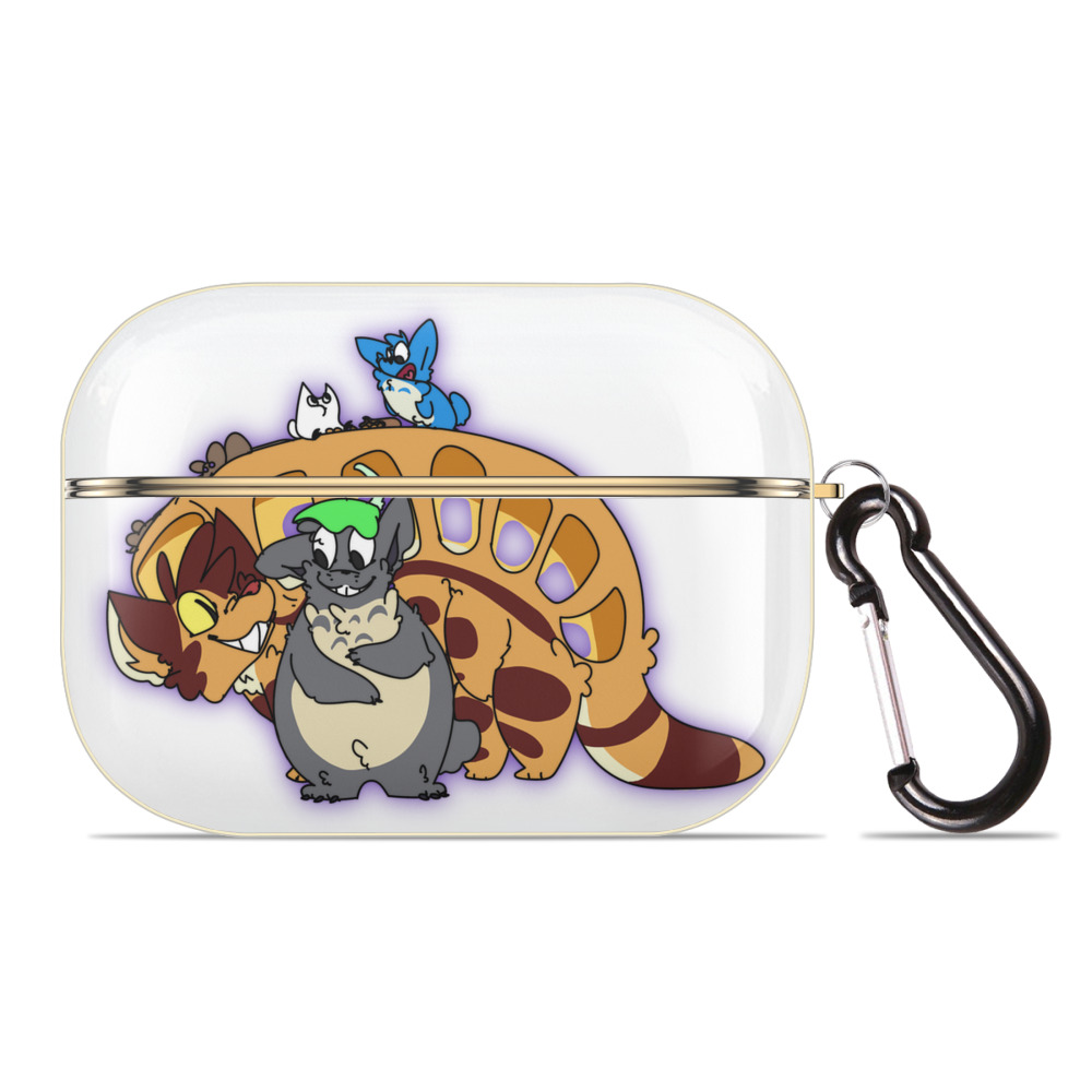 （画像用） となりのトトロ 草壁メイ 草壁サツキ My Neighbor Totoro Satsuki Kusakabe Mei Kusakabe 【AirPods Pro用】ハードシェル保護ケース｜耐衝撃・防指紋・カラビナ付き商品仕様