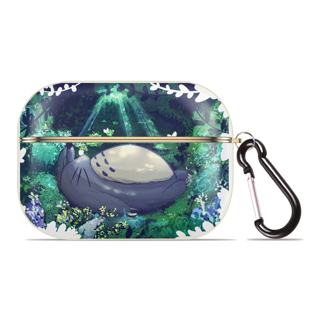（画像用） となりのトトロ 草壁メイ 草壁サツキ My Neighbor Totoro Satsuki Kusakabe Mei Kusakabe 【AirPods Pro用】ハードシェル保護ケース｜耐衝撃・防指紋・カラビナ付き商品仕様