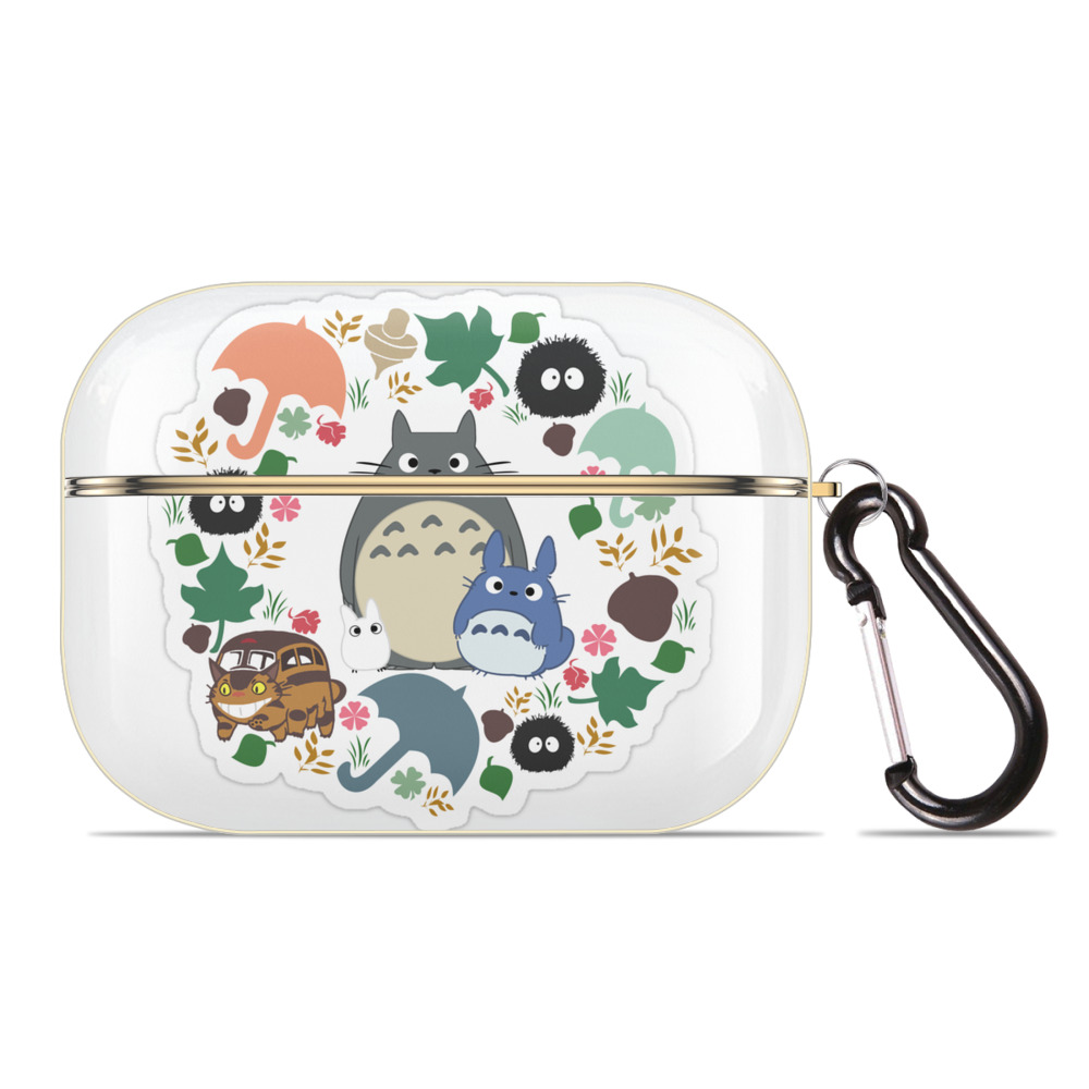 （画像用） となりのトトロ 草壁メイ 草壁サツキ My Neighbor Totoro Satsuki Kusakabe Mei Kusakabe 【AirPods Pro用】ハードシェル保護ケース｜耐衝撃・防指紋・カラビナ付き商品仕様