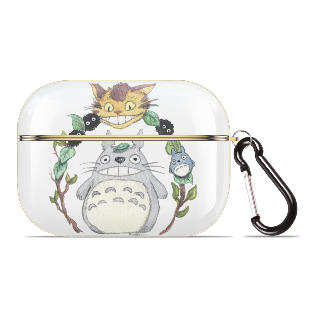 （画像用） となりのトトロ 草壁メイ 草壁サツキ My Neighbor Totoro Satsuki Kusakabe Mei Kusakabe 【AirPods Pro用】ハードシェル保護ケース｜耐衝撃・防指紋・カラビナ付き商品仕様