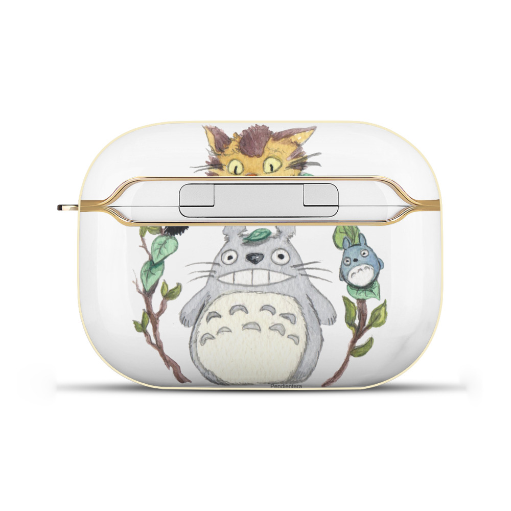 （画像用） となりのトトロ 草壁メイ 草壁サツキ My Neighbor Totoro Satsuki Kusakabe Mei Kusakabe 【AirPods Pro用】ハードシェル保護ケース｜耐衝撃・防指紋・カラビナ付き商品仕様