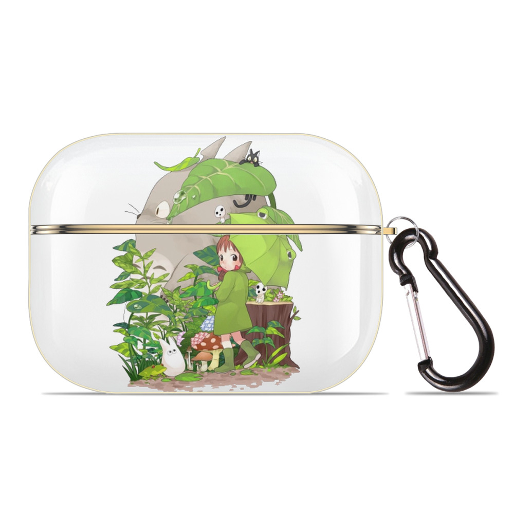 （画像用） となりのトトロ 草壁メイ 草壁サツキ My Neighbor Totoro Satsuki Kusakabe Mei Kusakabe 【AirPods Pro用】ハードシェル保護ケース｜耐衝撃・防指紋・カラビナ付き商品仕様