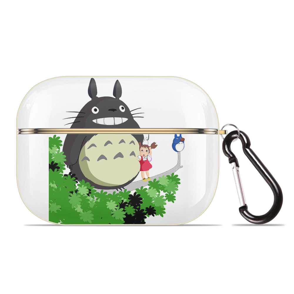 （画像用） となりのトトロ 草壁メイ 草壁サツキ My Neighbor Totoro Satsuki Kusakabe Mei Kusakabe 【AirPods Pro用】ハードシェル保護ケース｜耐衝撃・防指紋・カラビナ付き商品仕様