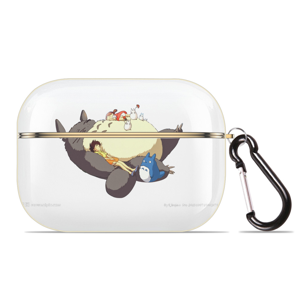 （画像用） となりのトトロ 草壁メイ 草壁サツキ My Neighbor Totoro Satsuki Kusakabe Mei Kusakabe 【AirPods Pro用】ハードシェル保護ケース｜耐衝撃・防指紋・カラビナ付き商品仕様