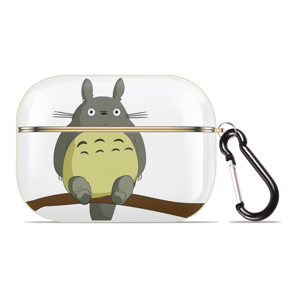 （画像用） となりのトトロ 草壁メイ 草壁サツキ My Neighbor Totoro Satsuki Kusakabe Mei Kusakabe 【AirPods Pro用】ハードシェル保護ケース｜耐衝撃・防指紋・カラビナ付き商品仕様
