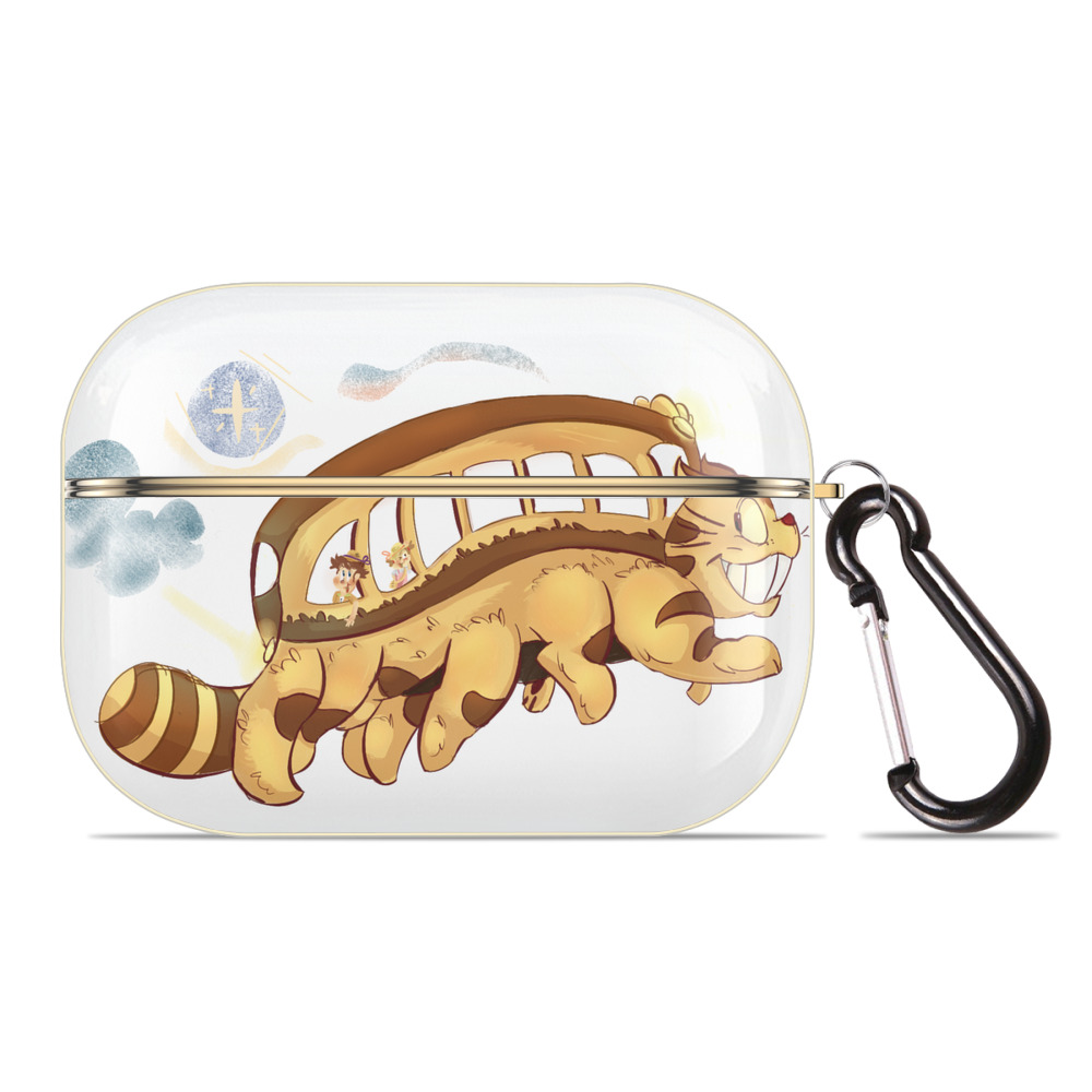 （画像用） となりのトトロ 草壁メイ 草壁サツキ My Neighbor Totoro Satsuki Kusakabe Mei Kusakabe 【AirPods Pro用】ハードシェル保護ケース｜耐衝撃・防指紋・カラビナ付き商品仕様