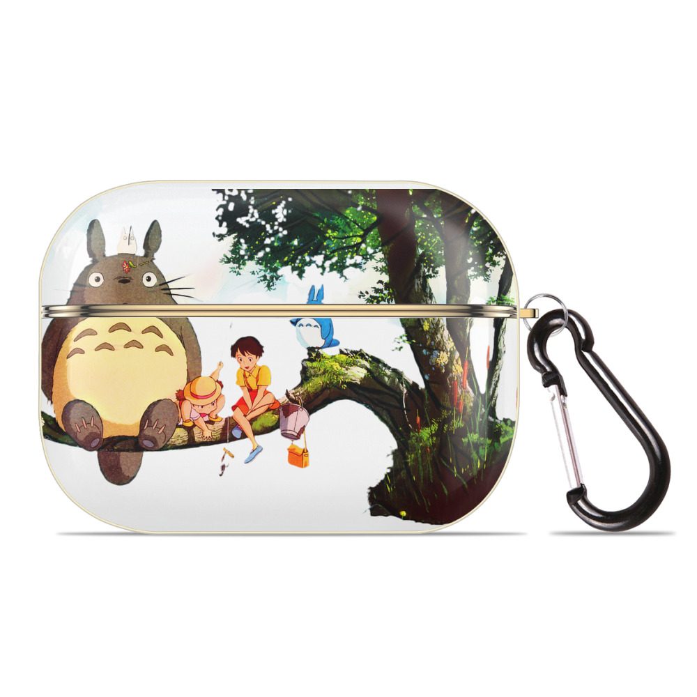 （画像用） となりのトトロ 草壁メイ 草壁サツキ My Neighbor Totoro Satsuki Kusakabe Mei Kusakabe 【AirPods Pro用】ハードシェル保護ケース｜耐衝撃・防指紋・カラビナ付き商品仕様