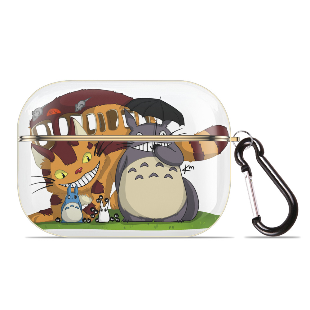 （画像用） となりのトトロ 草壁メイ 草壁サツキ My Neighbor Totoro Satsuki Kusakabe Mei Kusakabe 【AirPods Pro用】ハードシェル保護ケース｜耐衝撃・防指紋・カラビナ付き商品仕様