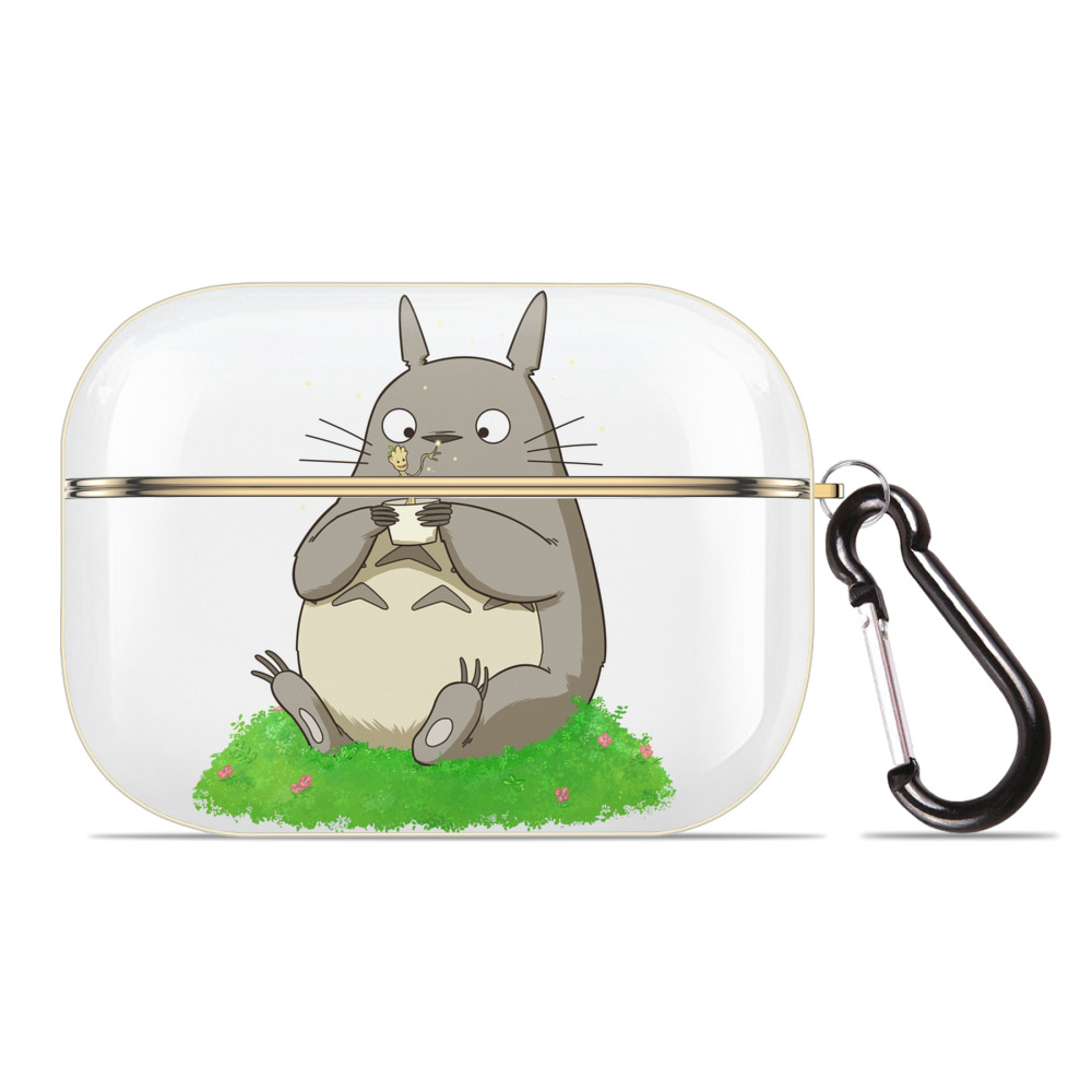 （画像用） となりのトトロ 草壁メイ 草壁サツキ My Neighbor Totoro Satsuki Kusakabe Mei Kusakabe 【AirPods Pro用】ハードシェル保護ケース｜耐衝撃・防指紋・カラビナ付き商品仕様