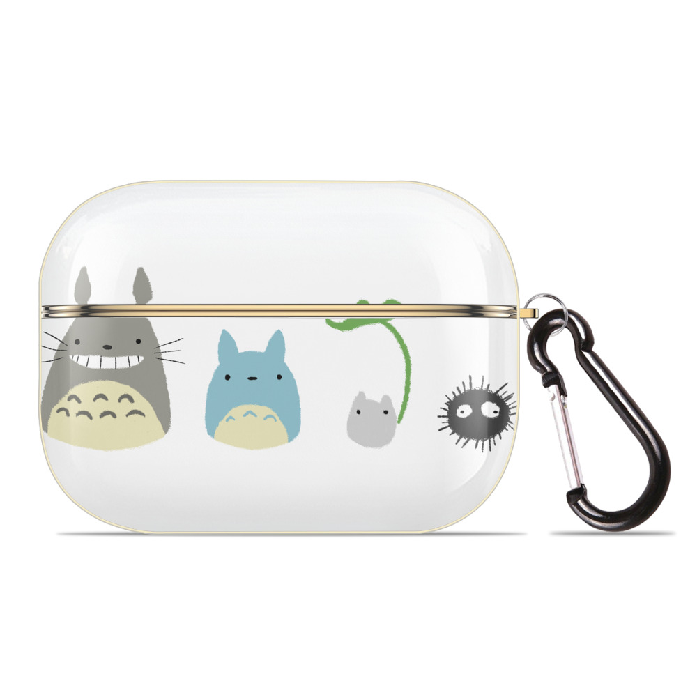 （画像用） となりのトトロ 草壁メイ 草壁サツキ My Neighbor Totoro Satsuki Kusakabe Mei Kusakabe 【AirPods Pro用】ハードシェル保護ケース｜耐衝撃・防指紋・カラビナ付き商品仕様