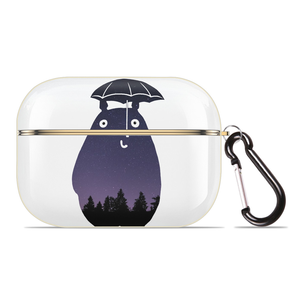 （画像用） となりのトトロ 草壁メイ 草壁サツキ My Neighbor Totoro Satsuki Kusakabe Mei Kusakabe 【AirPods Pro用】ハードシェル保護ケース｜耐衝撃・防指紋・カラビナ付き商品仕様