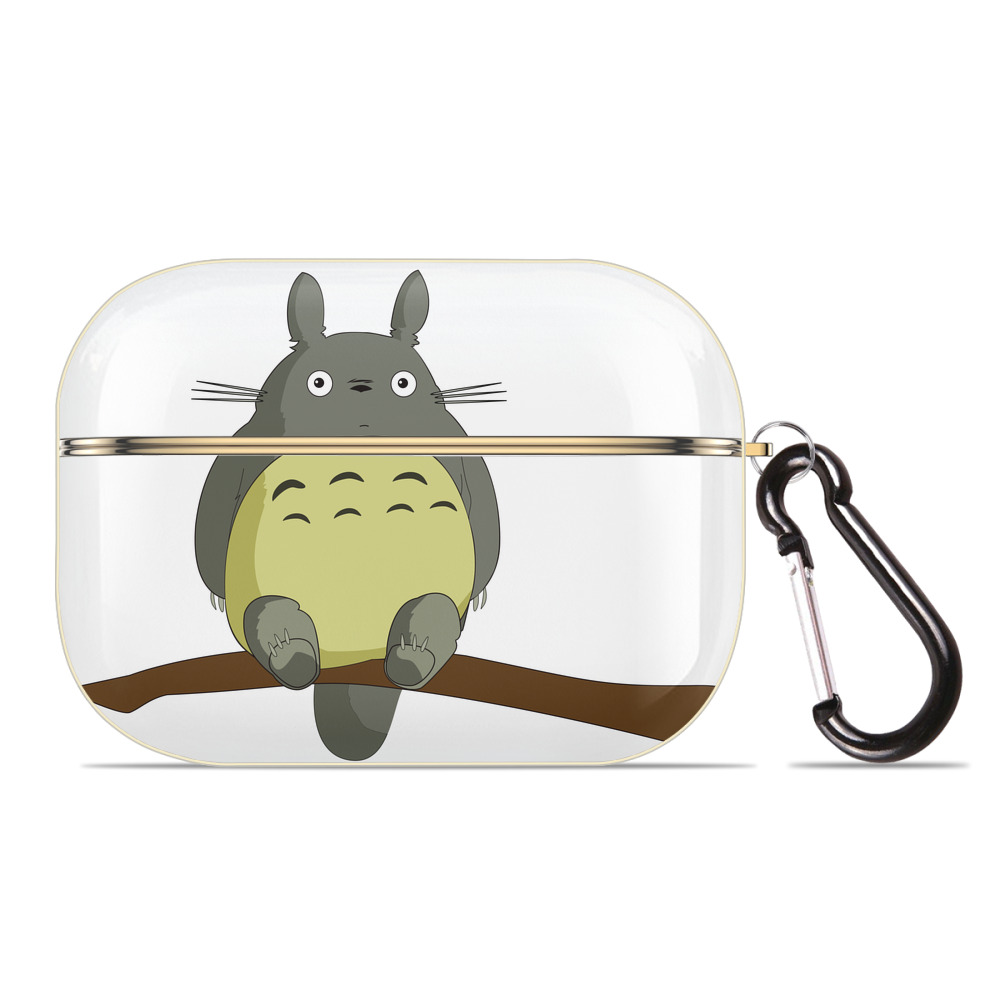 （画像用） となりのトトロ 草壁メイ 草壁サツキ My Neighbor Totoro Satsuki Kusakabe Mei Kusakabe 【AirPods Pro用】ハードシェル保護ケース｜耐衝撃・防指紋・カラビナ付き商品仕様