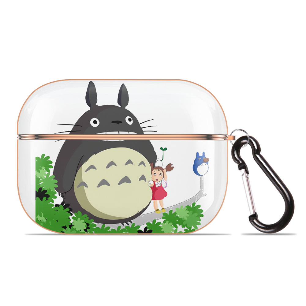 となりのトトロ 草壁メイ 草壁サツキ My Neighbor Totoro Satsuki Kusakabe Mei Kusakabe 【AirPods Pro用】ハードシェル保護ケース｜耐衝撃・防指紋・カラビナ付き商品仕様