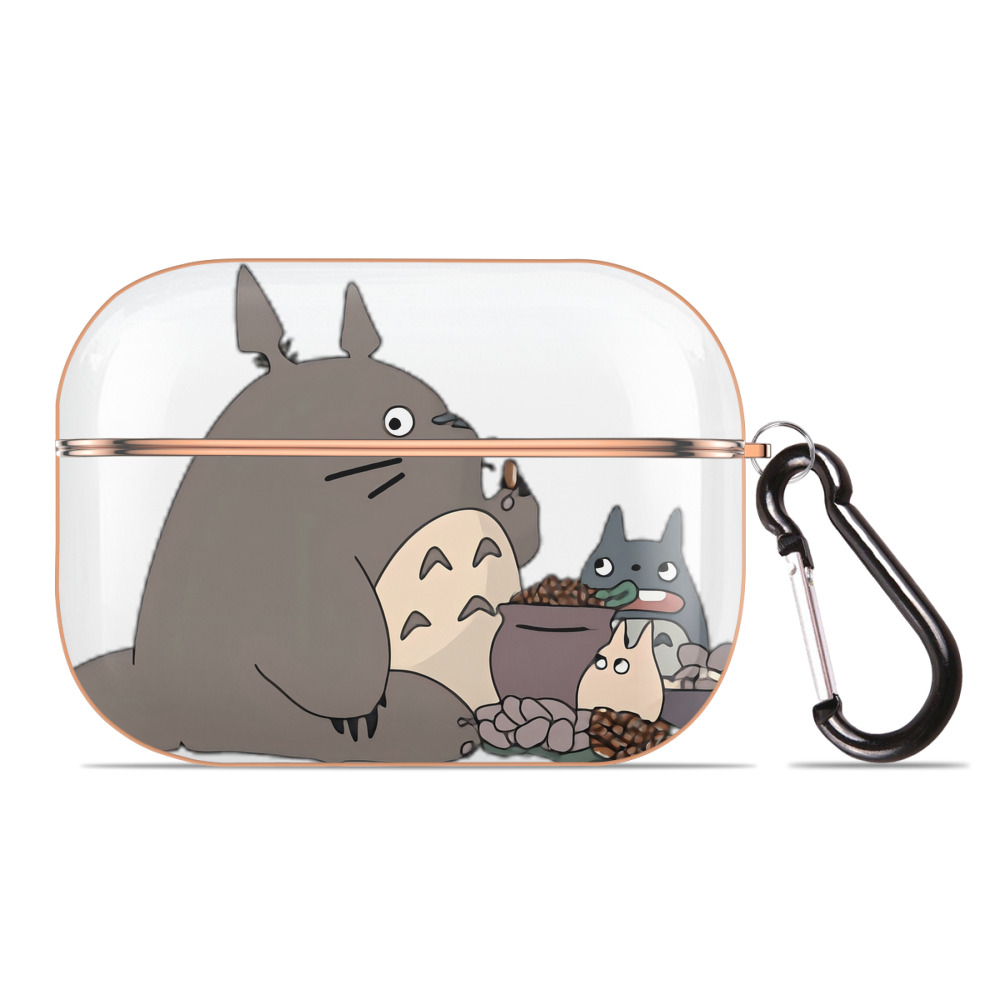 となりのトトロ 草壁メイ 草壁サツキ My Neighbor Totoro Satsuki Kusakabe Mei Kusakabe 【AirPods Pro用】ハードシェル保護ケース｜耐衝撃・防指紋・カラビナ付き商品仕様