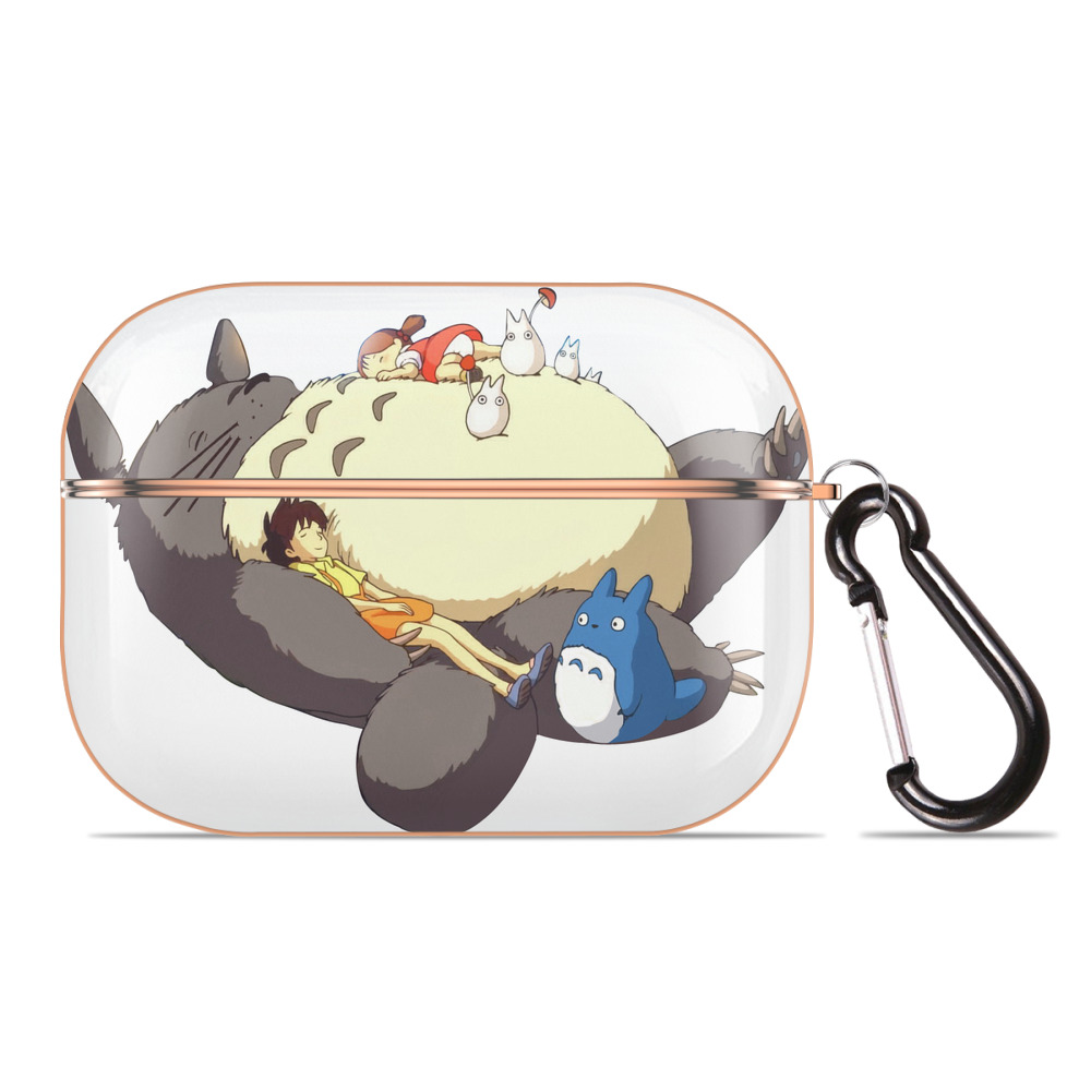 となりのトトロ 草壁メイ 草壁サツキ My Neighbor Totoro Satsuki Kusakabe Mei Kusakabe 【AirPods Pro用】ハードシェル保護ケース｜耐衝撃・防指紋・カラビナ付き商品仕様