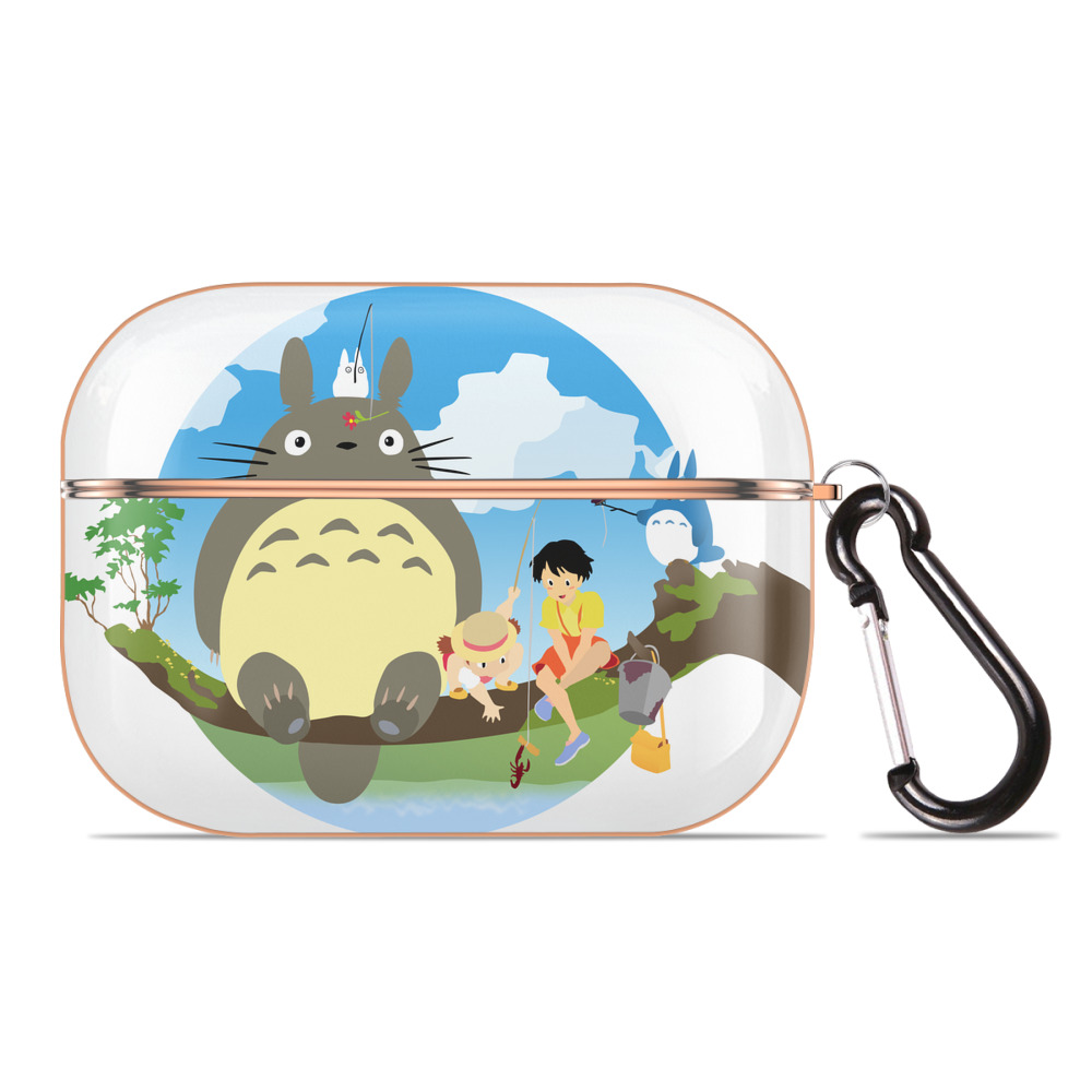 となりのトトロ 草壁メイ 草壁サツキ My Neighbor Totoro Satsuki Kusakabe Mei Kusakabe 【AirPods Pro用】ハードシェル保護ケース｜耐衝撃・防指紋・カラビナ付き商品仕様