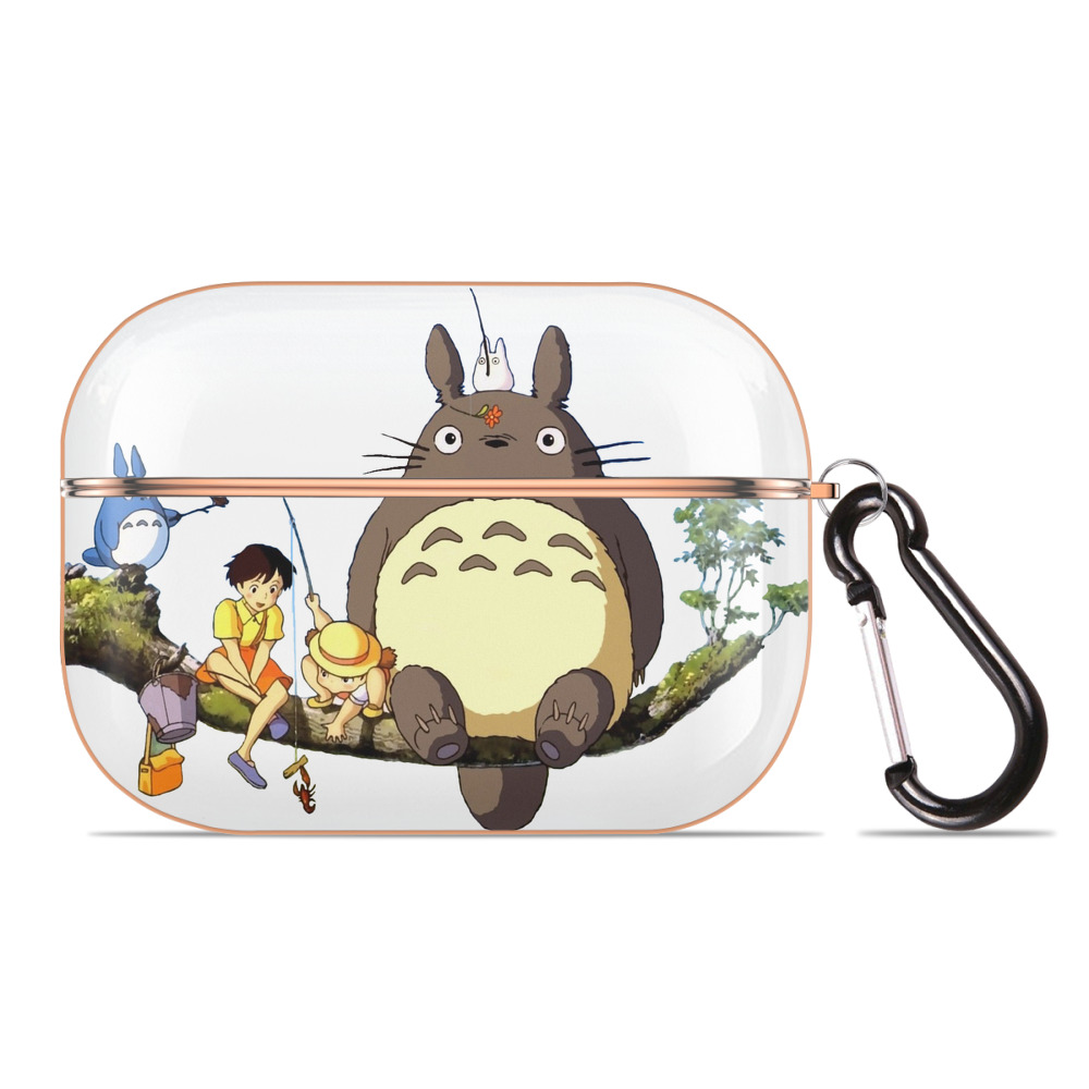（画像用） となりのトトロ 草壁メイ 草壁サツキ My Neighbor Totoro Satsuki Kusakabe Mei Kusakabe 【AirPods Pro用】ハードシェル保護ケース｜耐衝撃・防指紋・カラビナ付き商品仕様