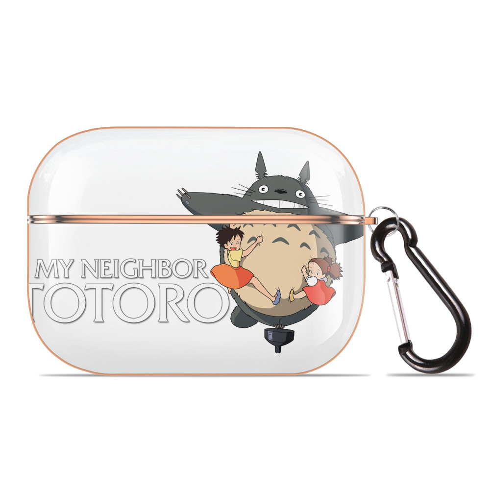 となりのトトロ 草壁メイ 草壁サツキ My Neighbor Totoro Satsuki Kusakabe Mei Kusakabe 【AirPods Pro用】ハードシェル保護ケース｜耐衝撃・防指紋・カラビナ付き商品仕様