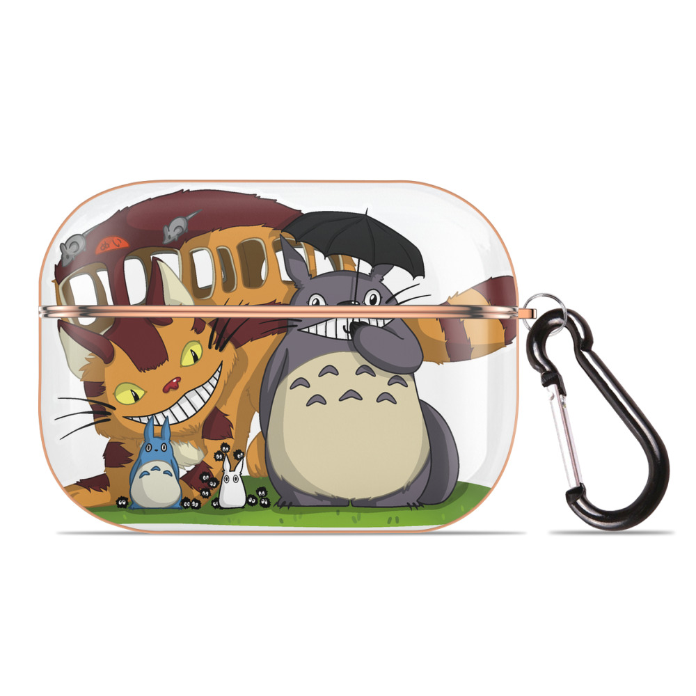 となりのトトロ 草壁メイ 草壁サツキ My Neighbor Totoro Satsuki Kusakabe Mei Kusakabe 【AirPods Pro用】ハードシェル保護ケース｜耐衝撃・防指紋・カラビナ付き商品仕様