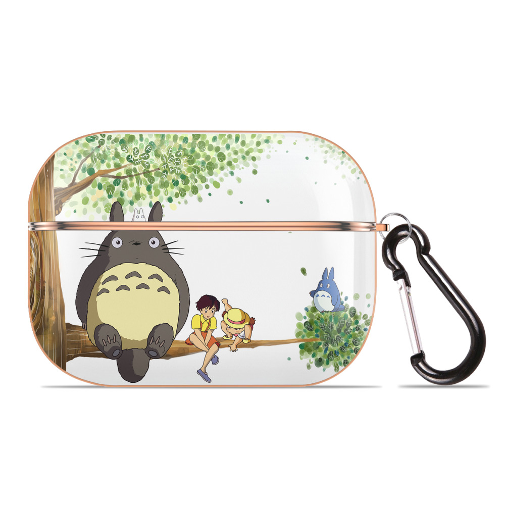となりのトトロ 草壁メイ 草壁サツキ My Neighbor Totoro Satsuki Kusakabe Mei Kusakabe 【AirPods Pro用】ハードシェル保護ケース｜耐衝撃・防指紋・カラビナ付き商品仕様
