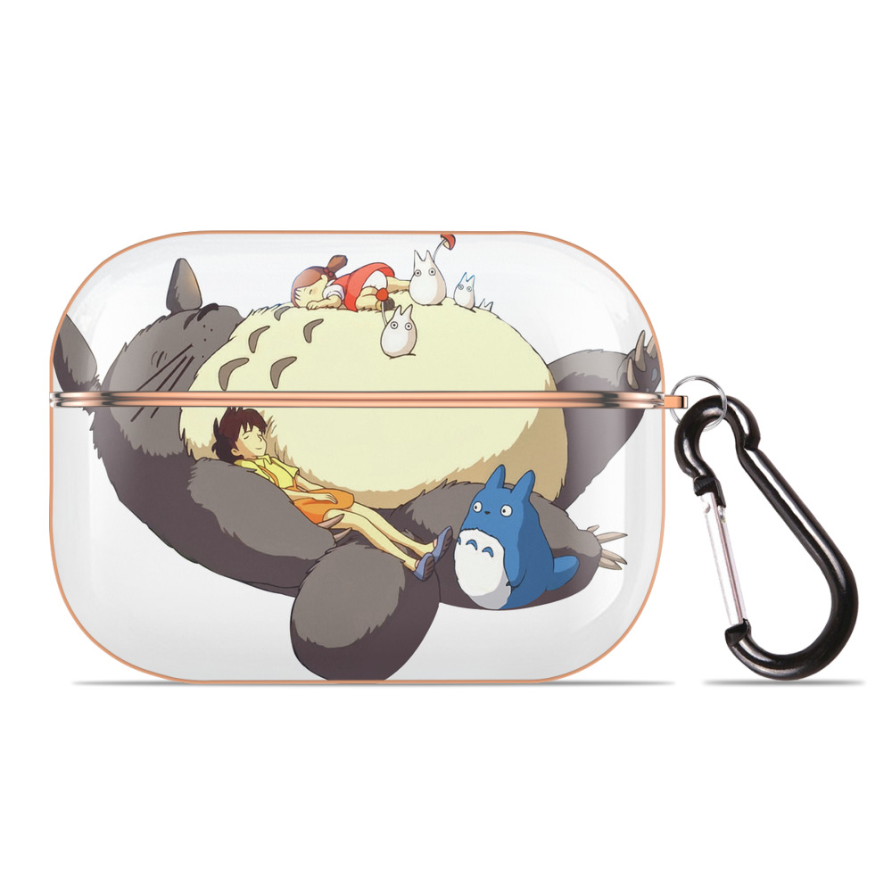 となりのトトロ 草壁メイ 草壁サツキ My Neighbor Totoro Satsuki Kusakabe Mei Kusakabe 【AirPods Pro用】ハードシェル保護ケース｜耐衝撃・防指紋・カラビナ付き商品仕様