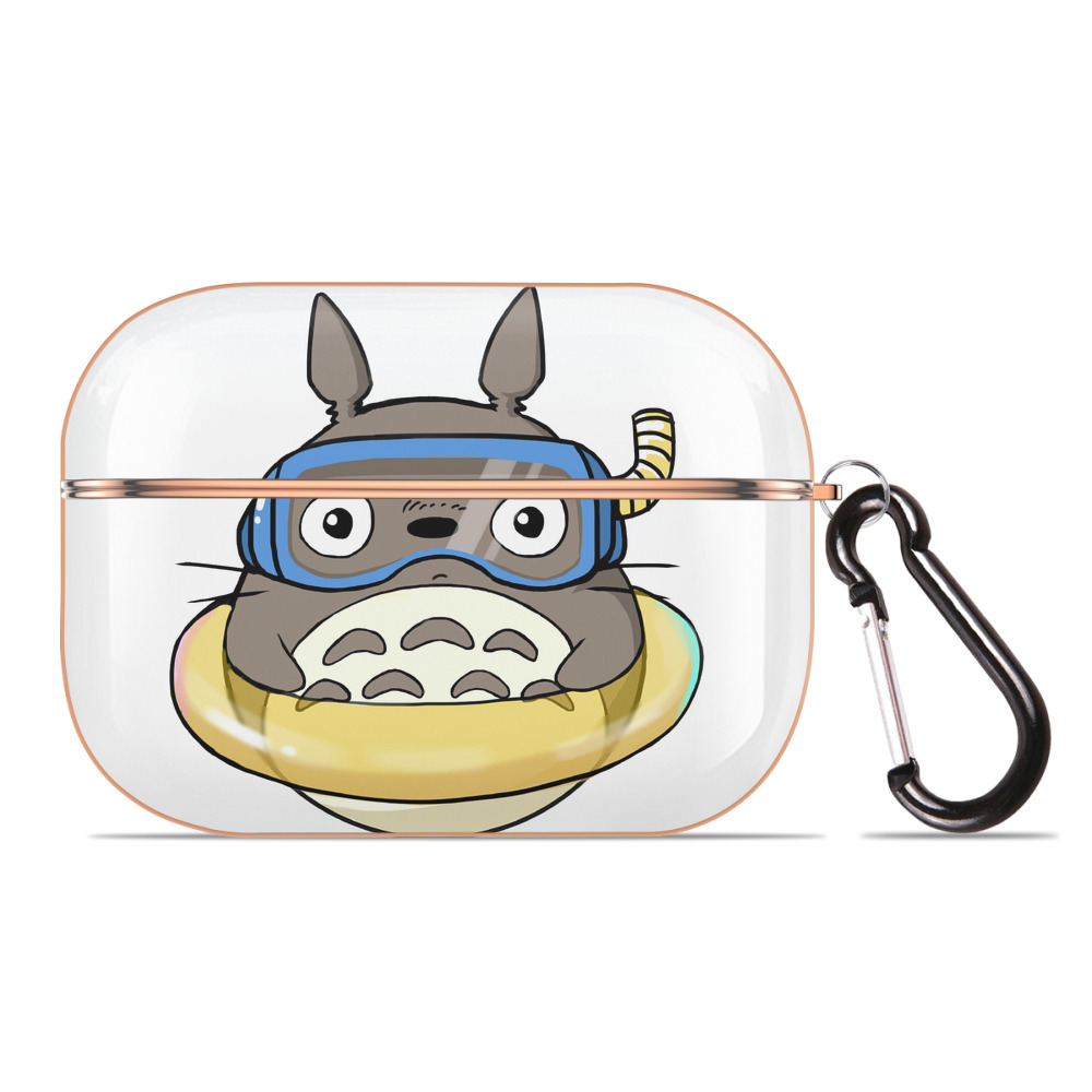 となりのトトロ 草壁メイ 草壁サツキ My Neighbor Totoro Satsuki Kusakabe Mei Kusakabe 【AirPods Pro用】ハードシェル保護ケース｜耐衝撃・防指紋・カラビナ付き商品仕様