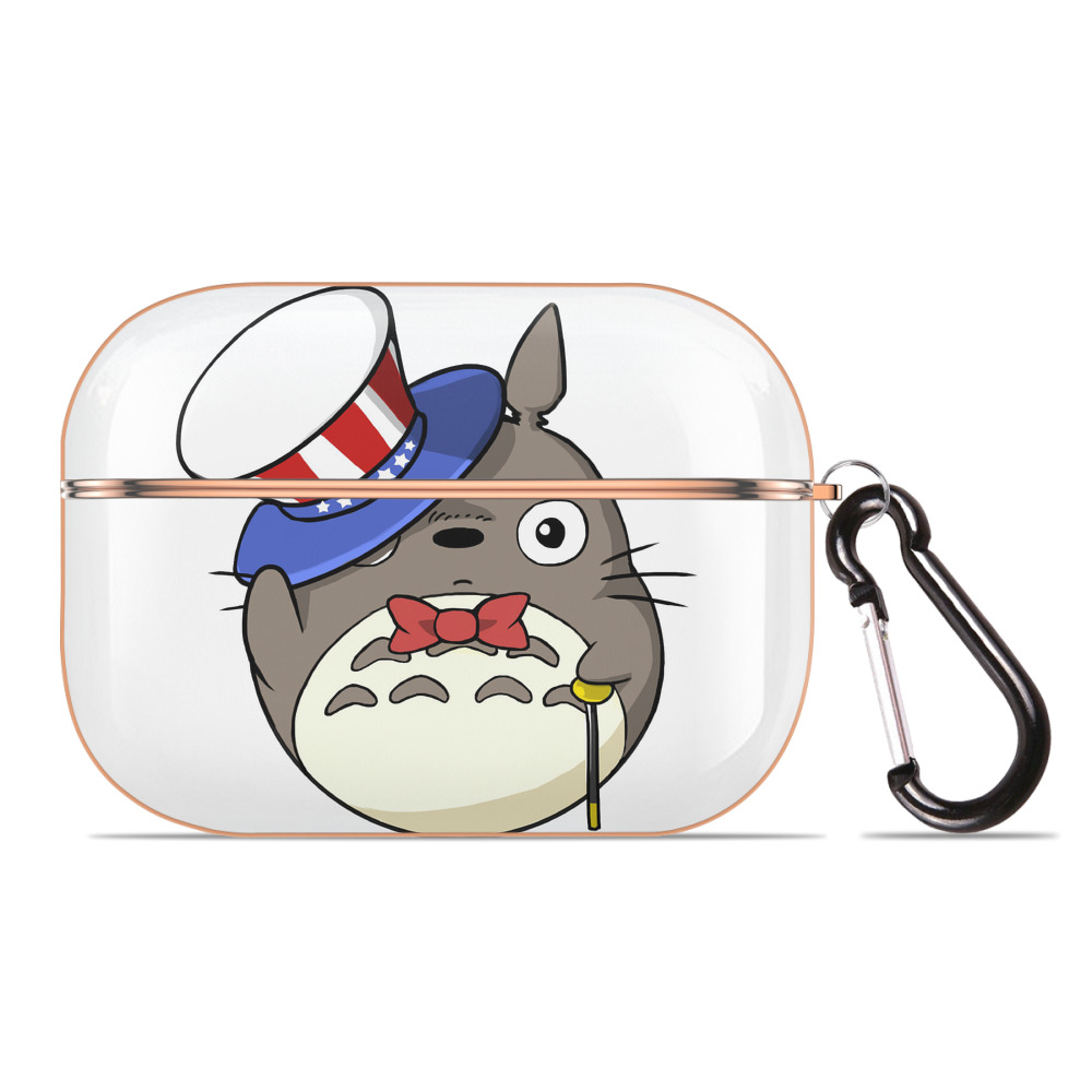 となりのトトロ 草壁メイ 草壁サツキ My Neighbor Totoro Satsuki Kusakabe Mei Kusakabe 【AirPods Pro用】ハードシェル保護ケース｜耐衝撃・防指紋・カラビナ付き商品仕様