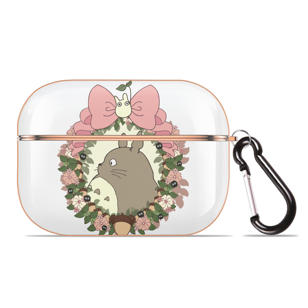 となりのトトロ 草壁メイ 草壁サツキ My Neighbor Totoro Satsuki Kusakabe Mei Kusakabe 【AirPods Pro用】ハードシェル保護ケース｜耐衝撃・防指紋・カラビナ付き商品仕様