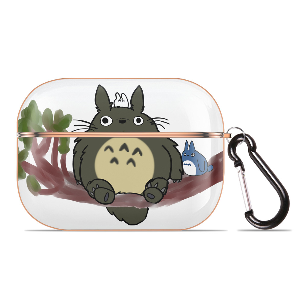 となりのトトロ 草壁メイ 草壁サツキ My Neighbor Totoro Satsuki Kusakabe Mei Kusakabe 【AirPods Pro用】ハードシェル保護ケース｜耐衝撃・防指紋・カラビナ付き商品仕様