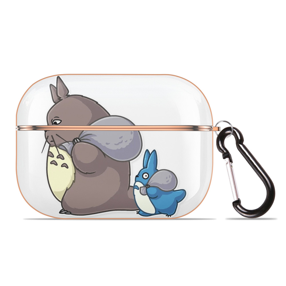 となりのトトロ 草壁メイ 草壁サツキ My Neighbor Totoro Satsuki Kusakabe Mei Kusakabe 【AirPods Pro用】ハードシェル保護ケース｜耐衝撃・防指紋・カラビナ付き商品仕様