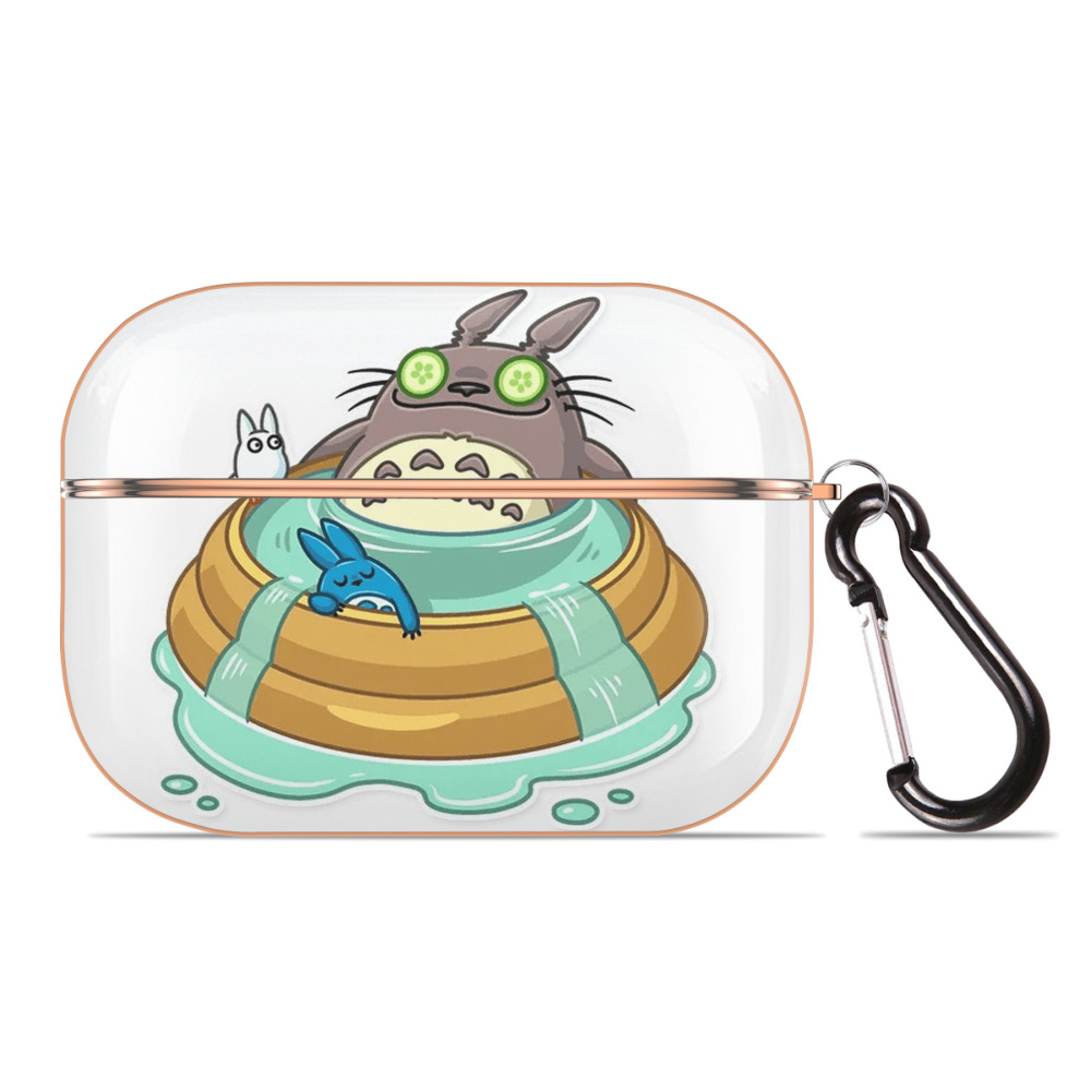 （画像用） となりのトトロ 草壁メイ 草壁サツキ My Neighbor Totoro Satsuki Kusakabe Mei Kusakabe 【AirPods Pro用】ハードシェル保護ケース｜耐衝撃・防指紋・カラビナ付き商品仕様