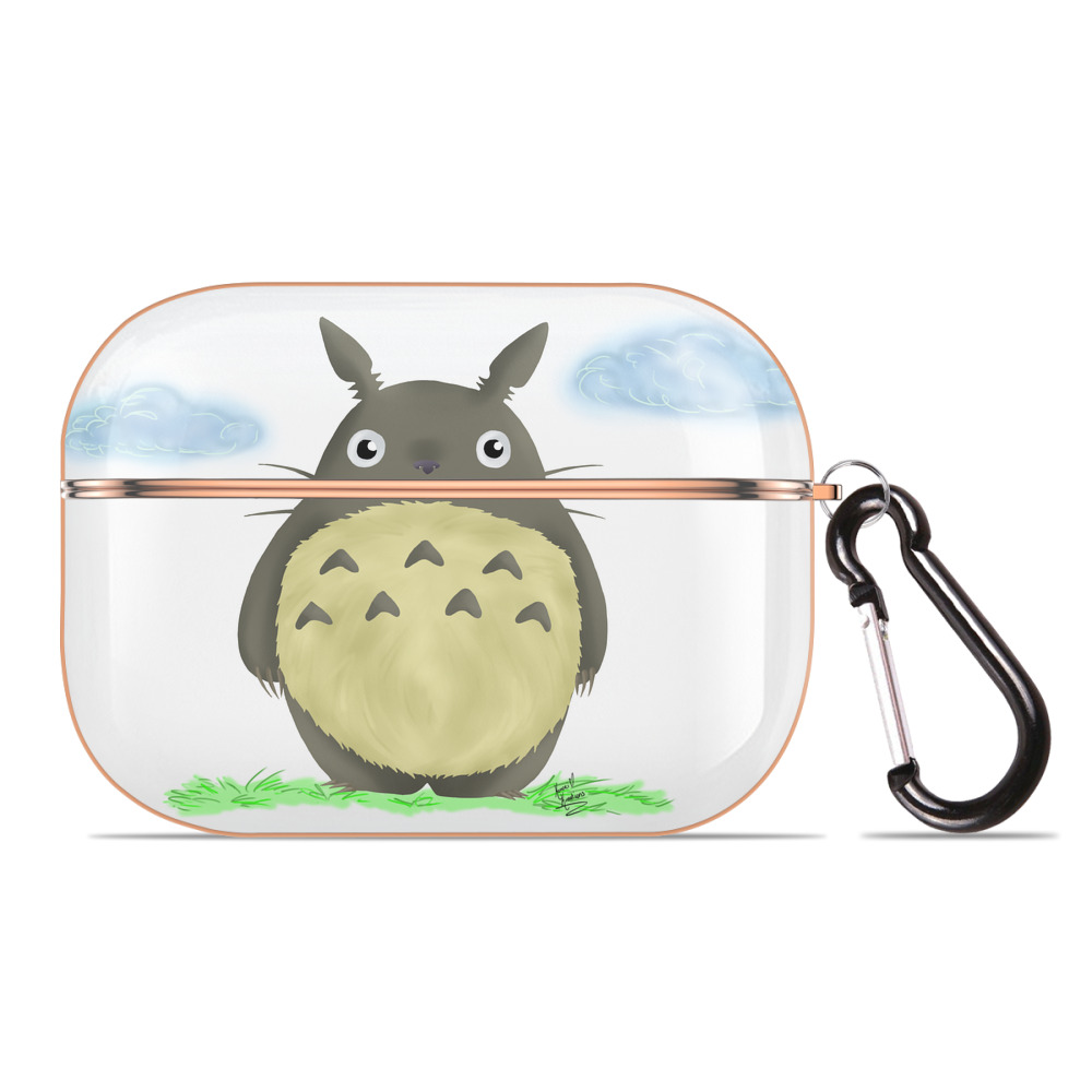 となりのトトロ 草壁メイ 草壁サツキ My Neighbor Totoro Satsuki Kusakabe Mei Kusakabe 【AirPods Pro用】ハードシェル保護ケース｜耐衝撃・防指紋・カラビナ付き商品仕様