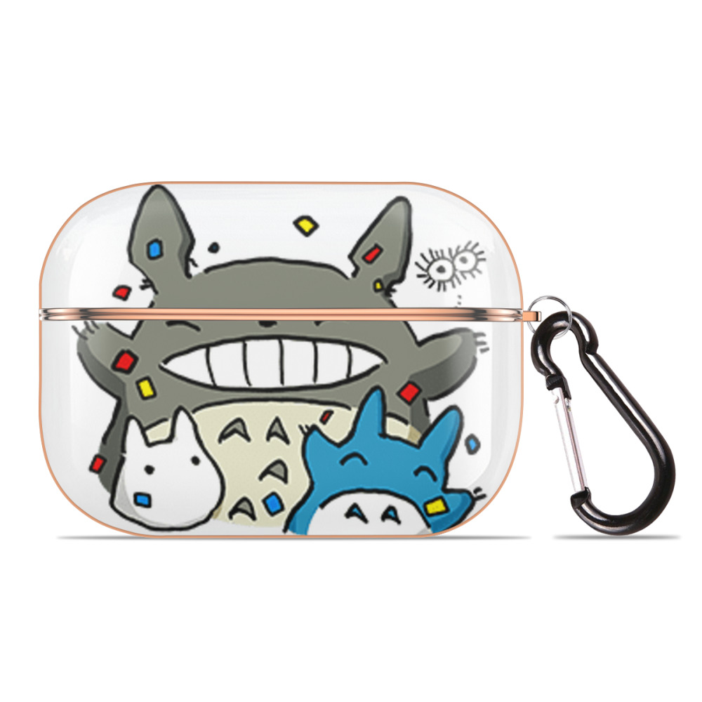 （画像用） となりのトトロ 草壁メイ 草壁サツキ My Neighbor Totoro Satsuki Kusakabe Mei Kusakabe 【AirPods Pro用】ハードシェル保護ケース｜耐衝撃・防指紋・カラビナ付き商品仕様