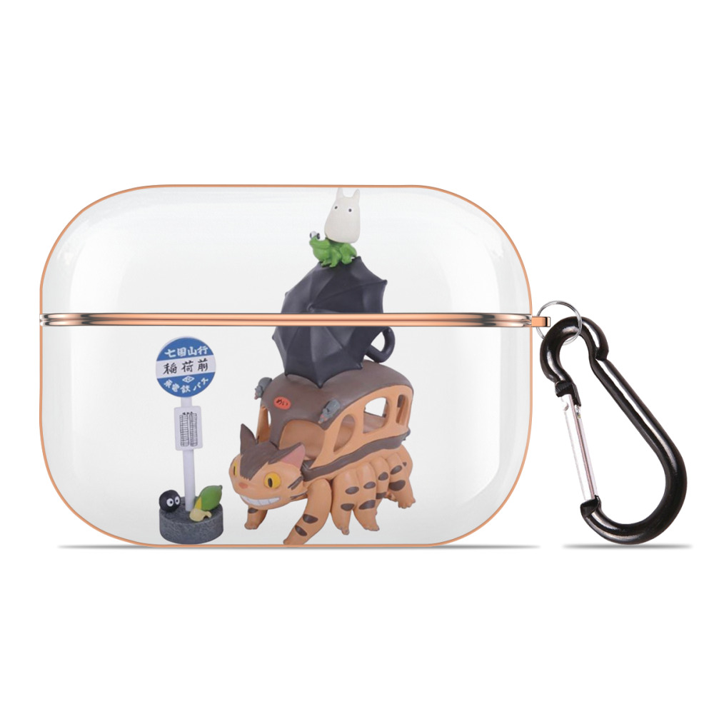 となりのトトロ 草壁メイ 草壁サツキ My Neighbor Totoro Satsuki Kusakabe Mei Kusakabe 【AirPods Pro用】ハードシェル保護ケース｜耐衝撃・防指紋・カラビナ付き商品仕様
