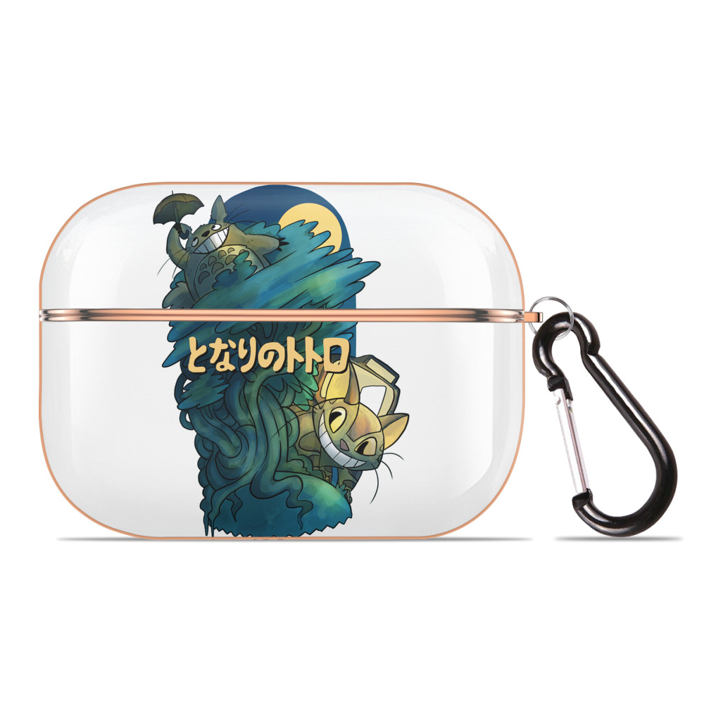 となりのトトロ 草壁メイ 草壁サツキ My Neighbor Totoro Satsuki Kusakabe Mei Kusakabe 【AirPods Pro用】ハードシェル保護ケース｜耐衝撃・防指紋・カラビナ付き商品仕様