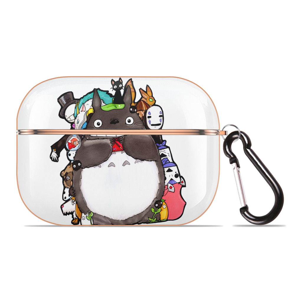 となりのトトロ 草壁メイ 草壁サツキ My Neighbor Totoro Satsuki Kusakabe Mei Kusakabe 【AirPods Pro用】ハードシェル保護ケース｜耐衝撃・防指紋・カラビナ付き商品仕様