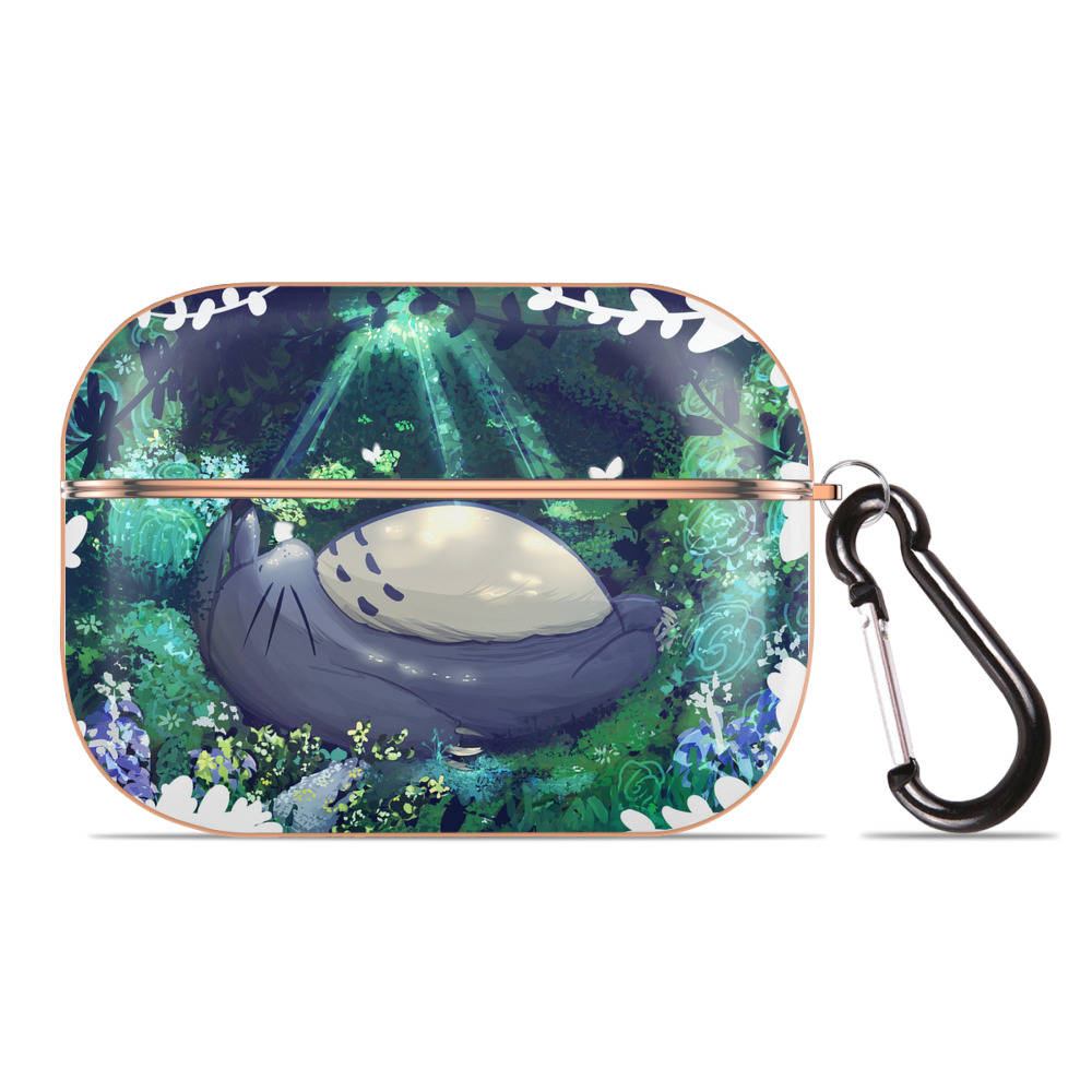 となりのトトロ 草壁メイ 草壁サツキ My Neighbor Totoro Satsuki Kusakabe Mei Kusakabe 【AirPods Pro用】ハードシェル保護ケース｜耐衝撃・防指紋・カラビナ付き商品仕様