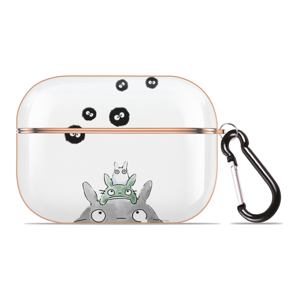 となりのトトロ 草壁メイ 草壁サツキ My Neighbor Totoro Satsuki Kusakabe Mei Kusakabe 【AirPods Pro用】ハードシェル保護ケース｜耐衝撃・防指紋・カラビナ付き商品仕様