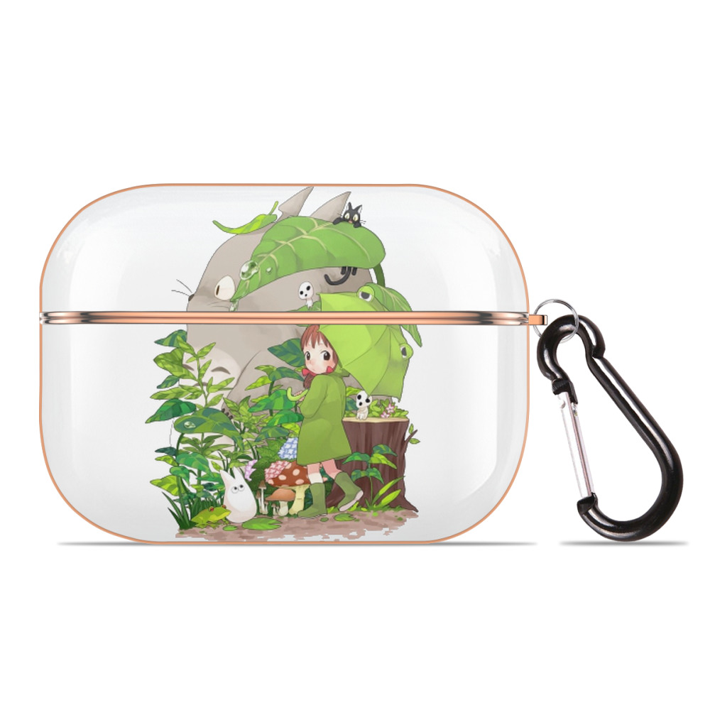 となりのトトロ 草壁メイ 草壁サツキ My Neighbor Totoro Satsuki Kusakabe Mei Kusakabe 【AirPods Pro用】ハードシェル保護ケース｜耐衝撃・防指紋・カラビナ付き商品仕様