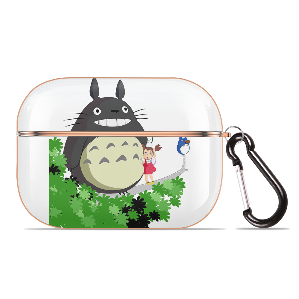となりのトトロ 草壁メイ 草壁サツキ My Neighbor Totoro Satsuki Kusakabe Mei Kusakabe 【AirPods Pro用】ハードシェル保護ケース｜耐衝撃・防指紋・カラビナ付き商品仕様