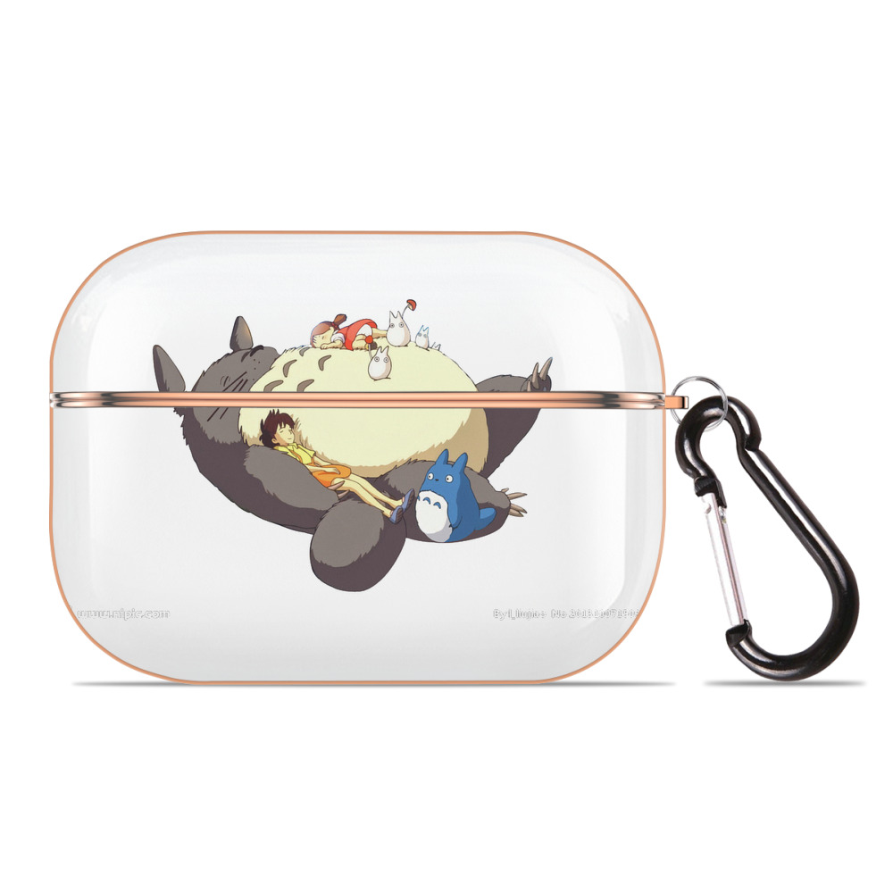 となりのトトロ 草壁メイ 草壁サツキ My Neighbor Totoro Satsuki Kusakabe Mei Kusakabe 【AirPods Pro用】ハードシェル保護ケース｜耐衝撃・防指紋・カラビナ付き商品仕様