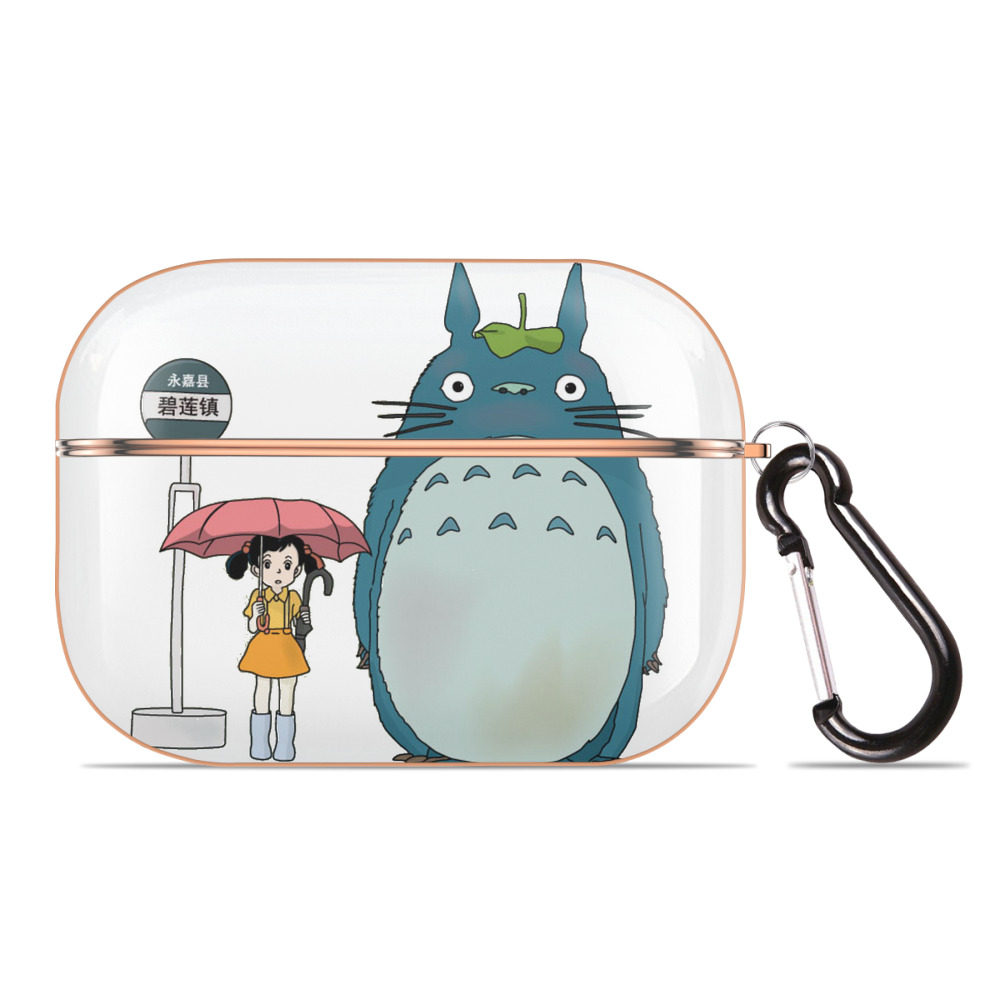 となりのトトロ 草壁メイ 草壁サツキ My Neighbor Totoro Satsuki Kusakabe Mei Kusakabe 【AirPods Pro用】ハードシェル保護ケース｜耐衝撃・防指紋・カラビナ付き商品仕様