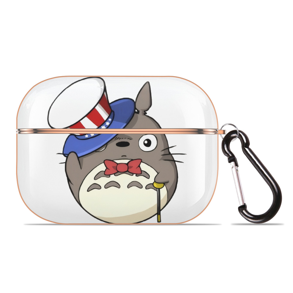 となりのトトロ 草壁メイ 草壁サツキ My Neighbor Totoro Satsuki Kusakabe Mei Kusakabe 【AirPods Pro用】ハードシェル保護ケース｜耐衝撃・防指紋・カラビナ付き商品仕様