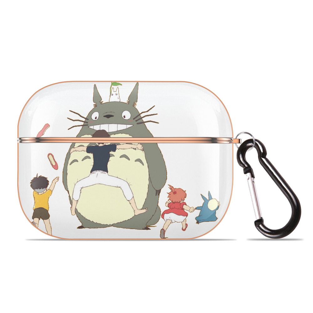 となりのトトロ 草壁メイ 草壁サツキ My Neighbor Totoro Satsuki Kusakabe Mei Kusakabe 【AirPods Pro用】ハードシェル保護ケース｜耐衝撃・防指紋・カラビナ付き商品仕様